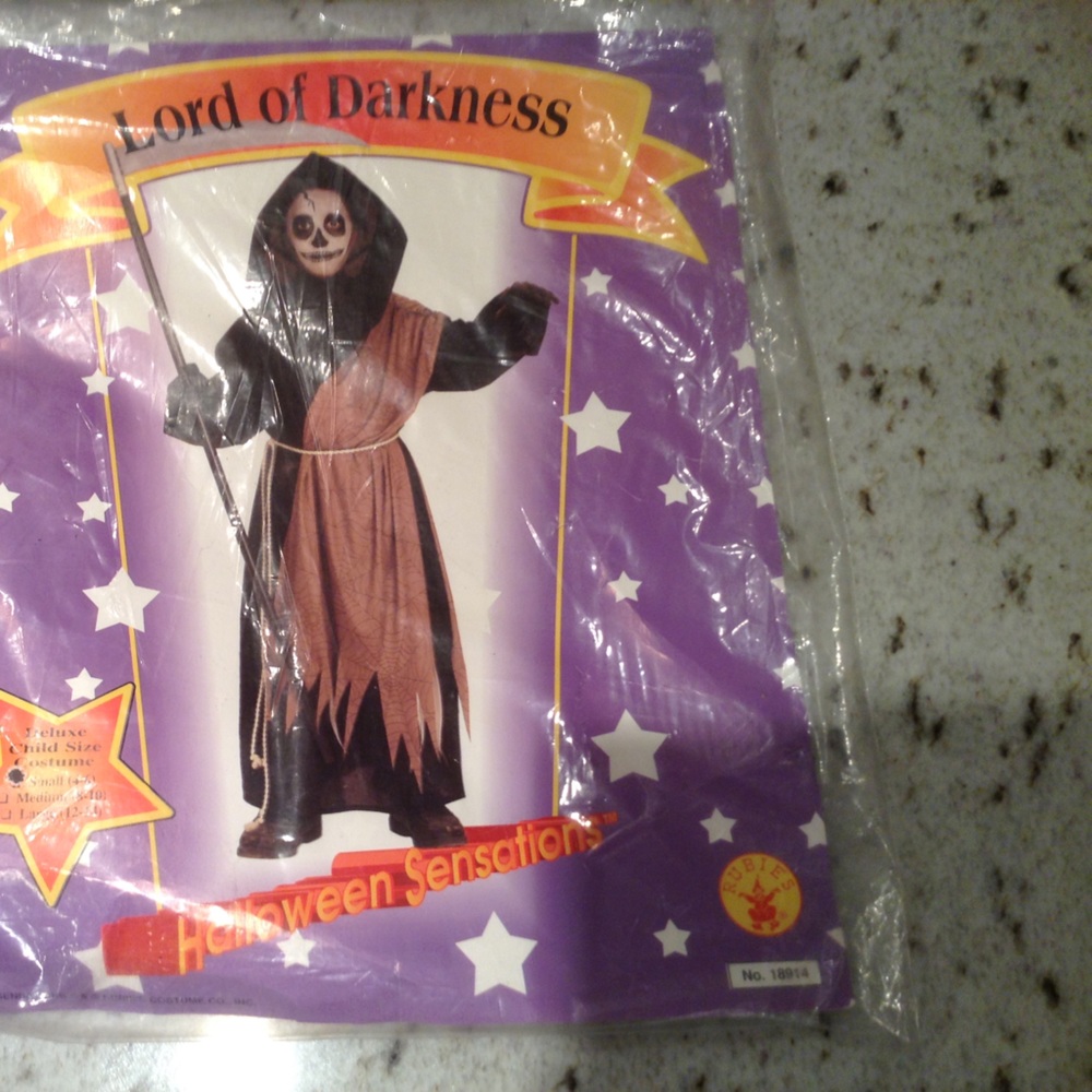 Grim Reaper costume size small youth 4-6